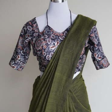 Kadhi cotton (with Stiched blouse)